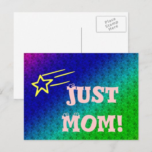 Nur Mama Superstar Postkarte (Vorne/Hinten)