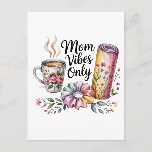 Nur Mamma Vibes Postkarte (Vorderseite)