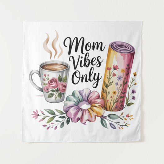 Nur Mamma Vibes Wandteppich (Vorderseite)