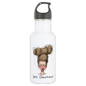 Nur, manchmal! Funny Bad Day Edelstahlflasche (Vorderseite)