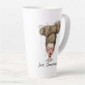 Nur, manchmal! Funny Bad Day Milchtasse (Rechte Ecke)