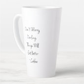 Nur, manchmal! Funny Bad Day Milchtasse (Linke Ecke)