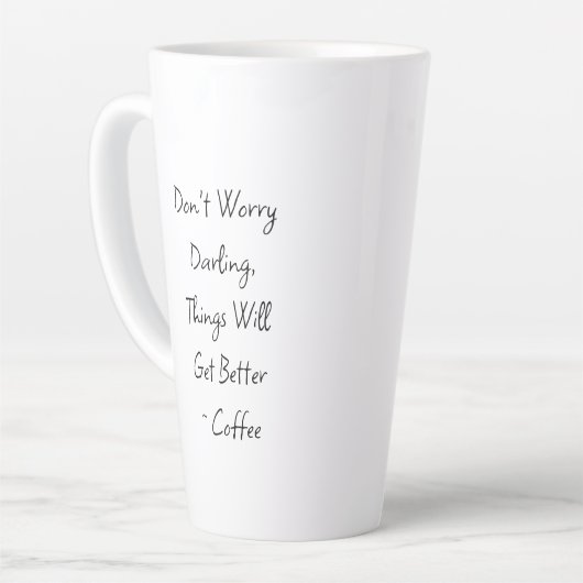 Nur, manchmal! Funny Bad Day Milchtasse (Linke Ecke)