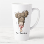 Nur, manchmal! Funny Bad Day Milchtasse (Rechts)