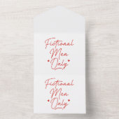 Nur Männer All In One Einladung (Innen Boden)