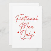 Nur Männer Feiertagskarte (Vorne/Hinten)
