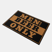 Nur Männer mit Bier - Echte Männer Fußmatte (Schrägansicht)