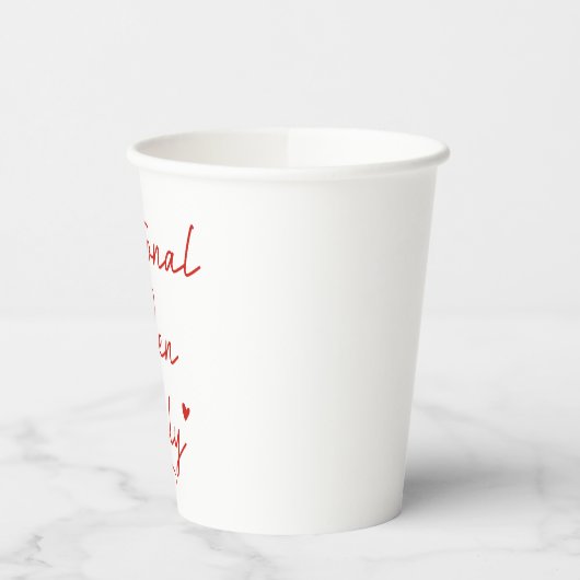 Nur Männer Pappbecher (Links)