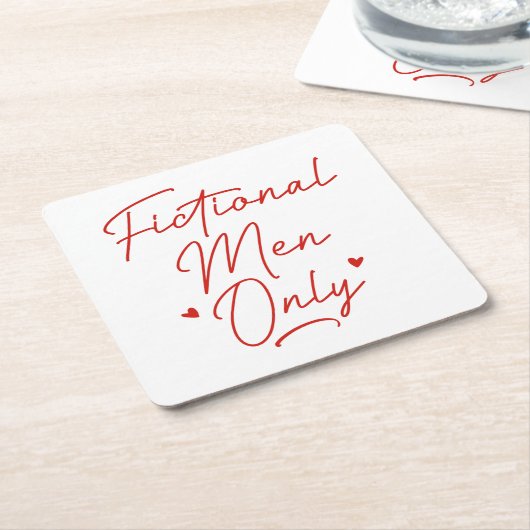 Nur Männer Rechteckiger Pappuntersetzer (angewinkelt)