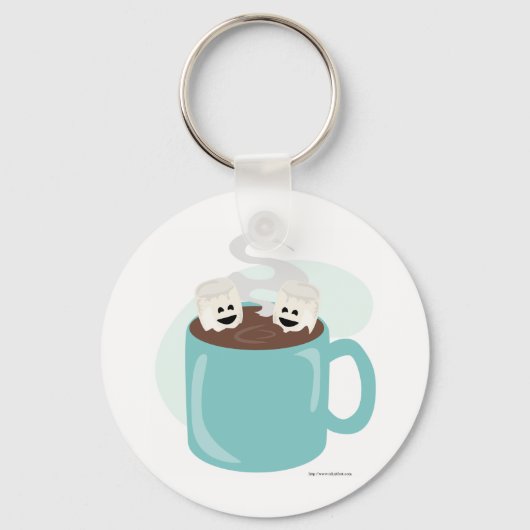 Nur Marshmellows in Schokolade Schlüsselanhänger (Vorderseite)