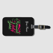 Nur Meerjungfrau-Zone in Hot Pink und Neon Green Gepäckanhänger (Vorderseite (Horizontal))