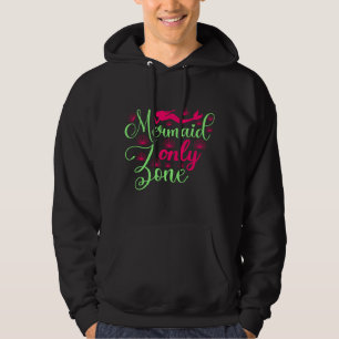 Nur Meerjungfrau-Zone in Hot Pink und Neon Green Hoodie