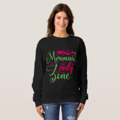 Nur Meerjungfrau-Zone in Hot Pink und Neon Green Sweatshirt (Vorne ganz)