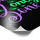 Nur Meerjungfrau Zone in Neon Green und Lila Fotodruck (Ecke)
