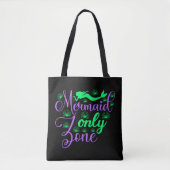 Nur Meerjungfrau Zone in Neon Green und Lila Tasche (Vorderseite)