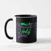 Nur Meerjungfrau Zone in Neon Green und Lila Tasse (Links)