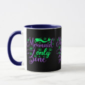 Nur Meerjungfrau Zone in Neon Green und Lila Tasse (Links)
