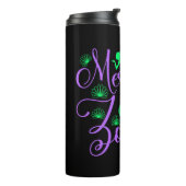 Nur Meerjungfrau Zone in Neon Green und Lila Thermosbecher (Nach links gedreht)