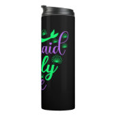 Nur Meerjungfrau Zone in Neon Green und Lila Thermosbecher (Nach rechts gedreht)