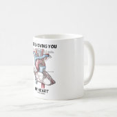 Nur mein Herz zeigen (anatomisches Herz) Kaffeetasse (VorderseiteRechts)