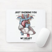 Nur mein Herz zeigen (anatomisches Herz) Mousepad (Mit Mouse)