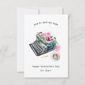Nur mein Typ | Valentine Note Card für Schreibmasc Mitteilungskarte (Vorderseite)