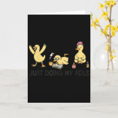 Nur meine ADLs tun - Dummer Gans Ergotherapeut Karte (Gelbe Blume)