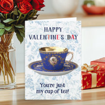 Nur meine Tasse Tee Vintag Teacup Retro Valentine