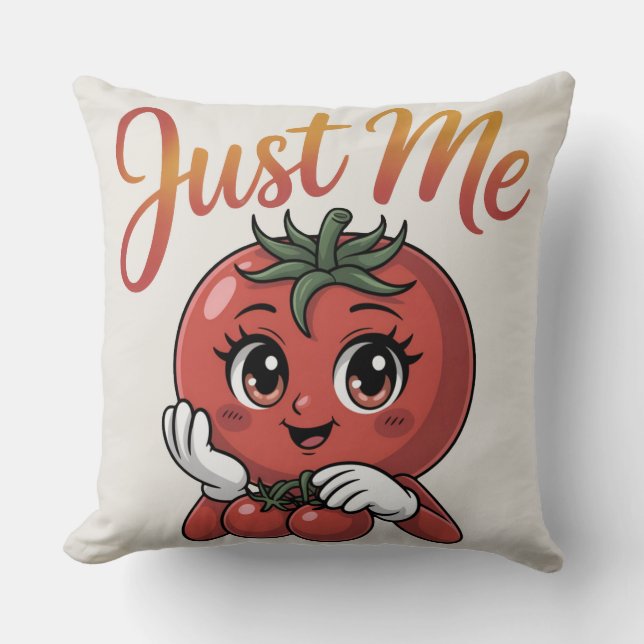 Nur meine Tomate Kissen (Vorderseite)