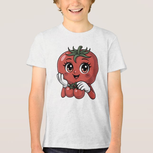 Nur meine Tomate Tri-Blend Shirt (Vorderseite)