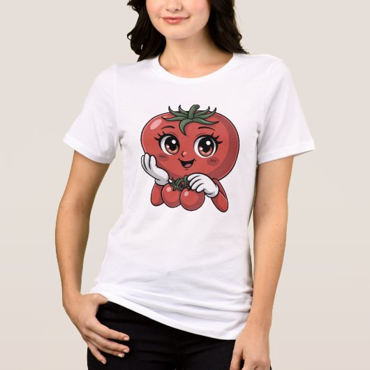 Nur meine Tomate Tri-Blend Shirt (Vorderseite)