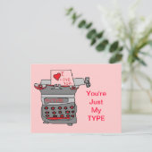 Nur meine Type Card Postkarte (Stehend Vorderseite)