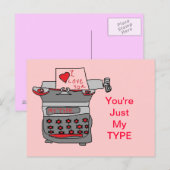 Nur meine Type Card Postkarte (Vorne/Hinten)