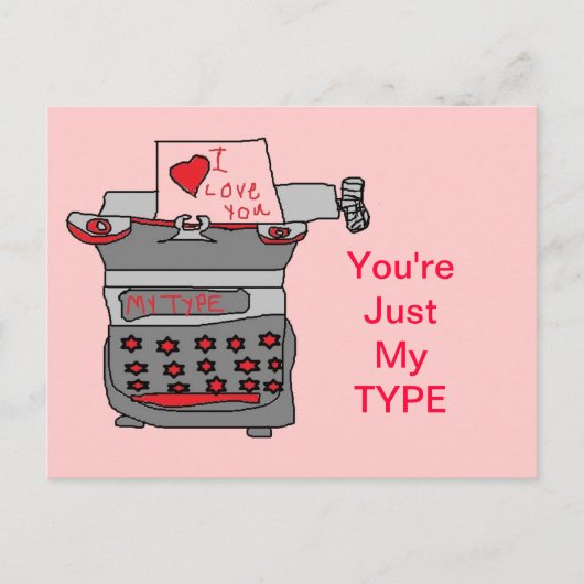 Nur meine Type Card Postkarte (Vorderseite)