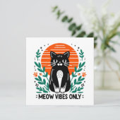 Nur Meow-Vibes (Stehend Vorderseite)
