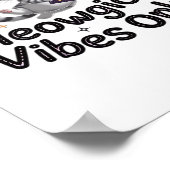 Nur Meowgical Vibes, Floating Kawaii Witch Cat Ov Poster (Ecke)