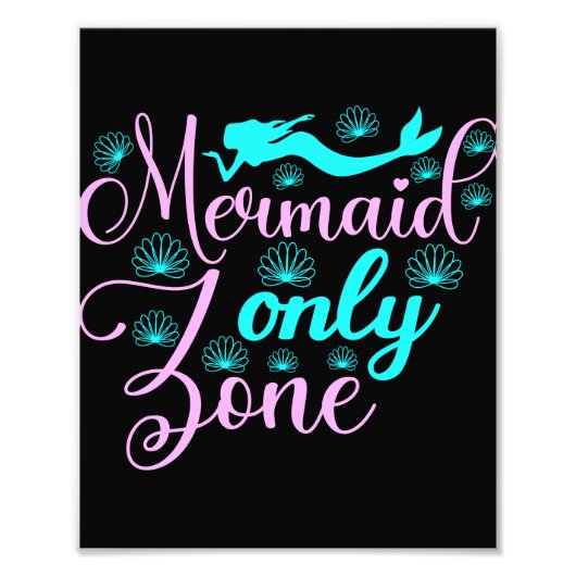 Nur Mermaid-Zone Fotodruck (Vorne)