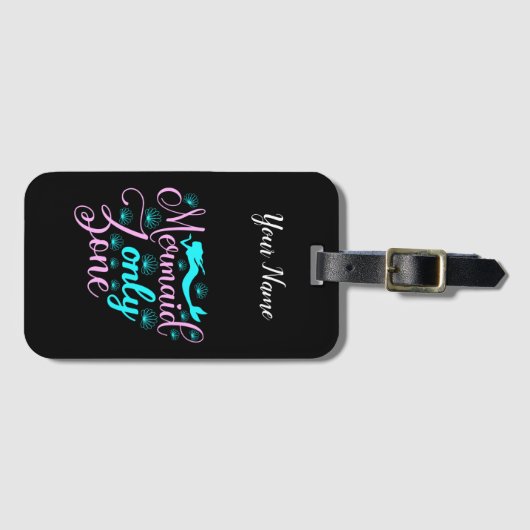 Nur Mermaid-Zone Gepäckanhänger (Vorderseite (Horizontal))