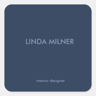 Nur minimales Geschäft Quadratischer Aufkleber