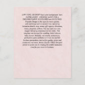 NUR Minimalistische HAUSHALTSDATEN FÜR DEN klassis Flyer (Hinten)