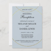 Nur Minimalistische Hochzeitsempfang Einladung (Vorderseite)