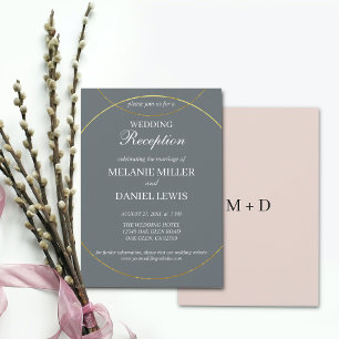 Nur Minimalistische Hochzeitsempfang Einladung