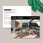 Nur Minimalistische Immobilien zum Verkauf Marketi Postkarte<br><div class="desc">Minimalistisches Real Anwesen Property For Sale Marketing Postkarte mit Platz für Ihr Logo und ein großes Foto. Diese komplett anpassbare Schwarz-Weiß-Marketing-Postkarte aus echtem Anwesen bietet ein einfaches Design mit Platz für Ihre benutzerdefinierten Text- und Eigenschaftendetails. Eine einfache Möglichkeit,  Ihre Immobilien-Inserate zu werben,  um Käufer in der Umgebung zu suchen.</div>