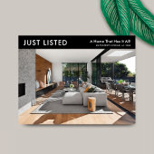 Nur Minimalistische Immobilien zum Verkauf Marketi Postkarte