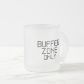 Nur minimalistische Pufferzone Mattglastasse (VorderseiteRechts)