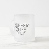 Nur minimalistische Pufferzone Mattglastasse (Vorderseite Links)