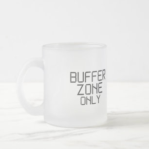 Nur minimalistische Pufferzone Mattglastasse