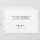 Nur Minimalistischen handgeschriebene Foto verheir Ankündigung (Rückseite)