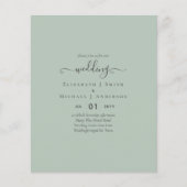 NUR Minimalistischer HAUSHALTSPLAN Flyer (Vorne)