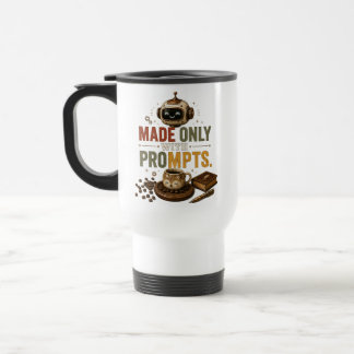 Nur mit Aufforderungen gemacht Funny Ai Kaffee Rob Reisebecher